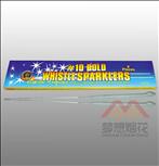 10" GOLD WHISTLE SPARKLERS
